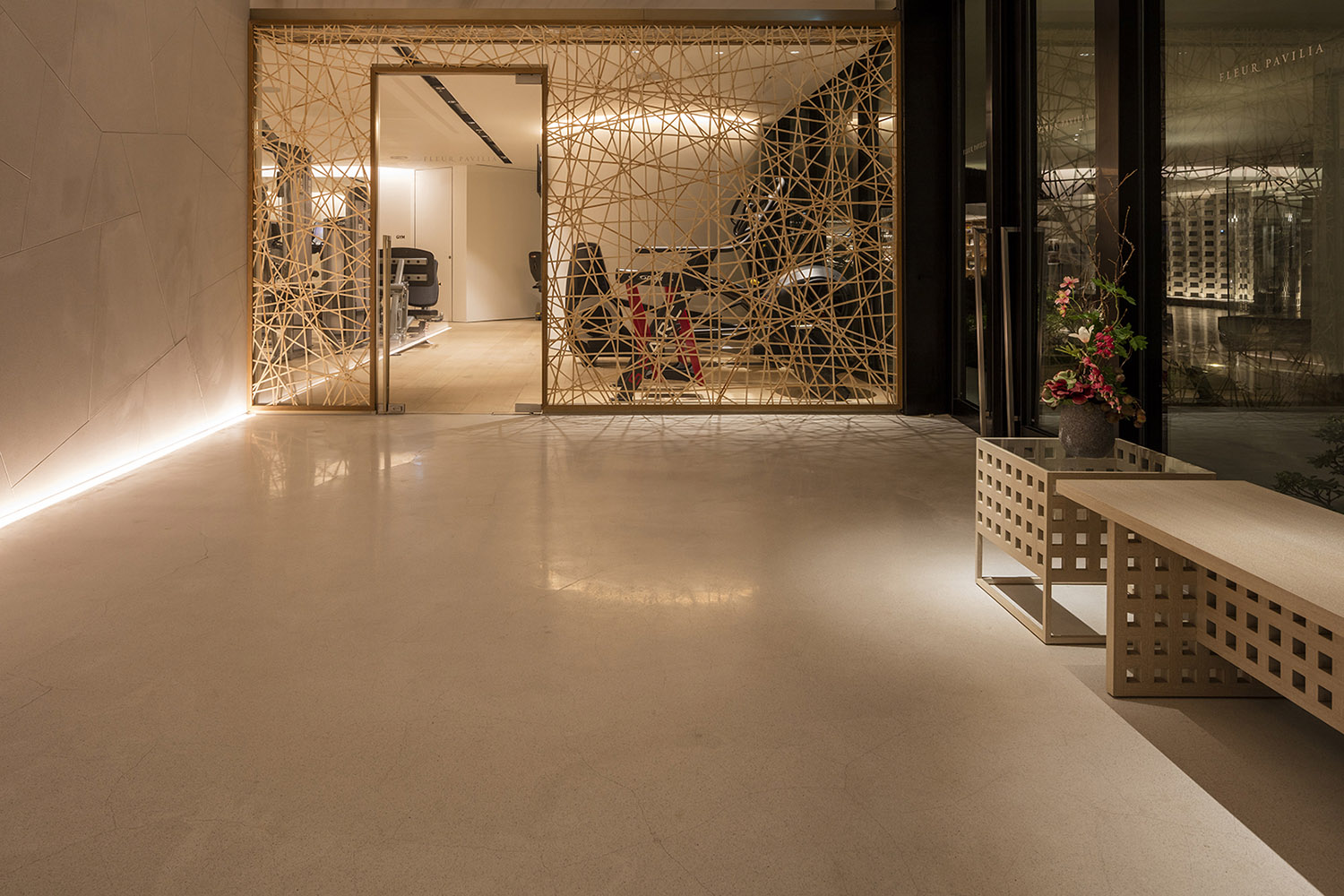 香港·Fleur Pavilia高档公寓会所及门厅设计