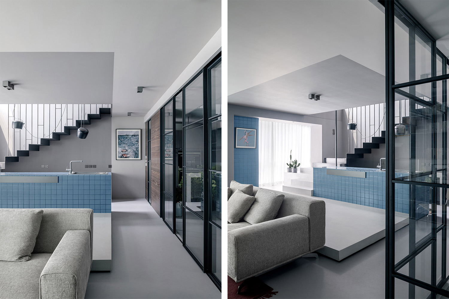 北京三层顶层公寓设计 / 意思建筑