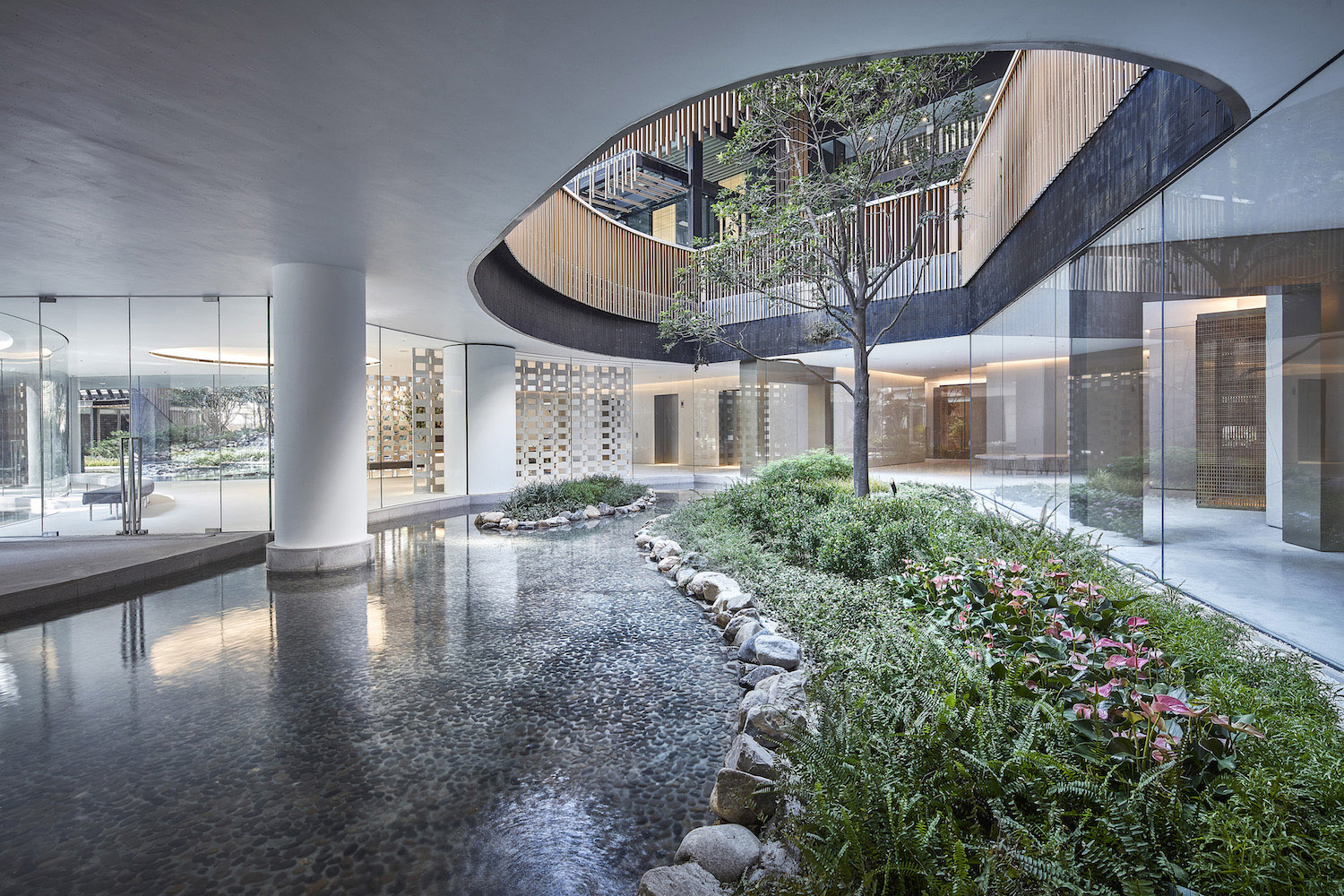 香港·Fleur Pavilia高档公寓会所及门厅设计