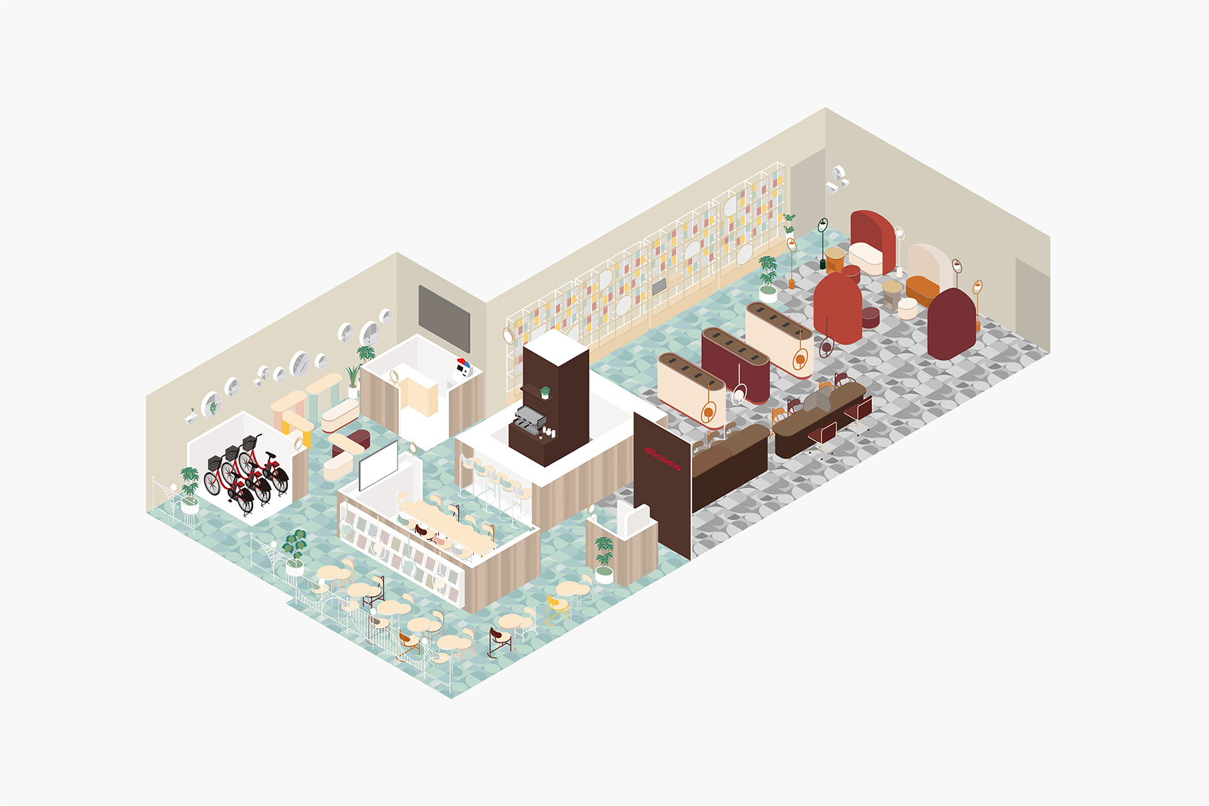 日本·docomo新零售体验店设计 / nendo