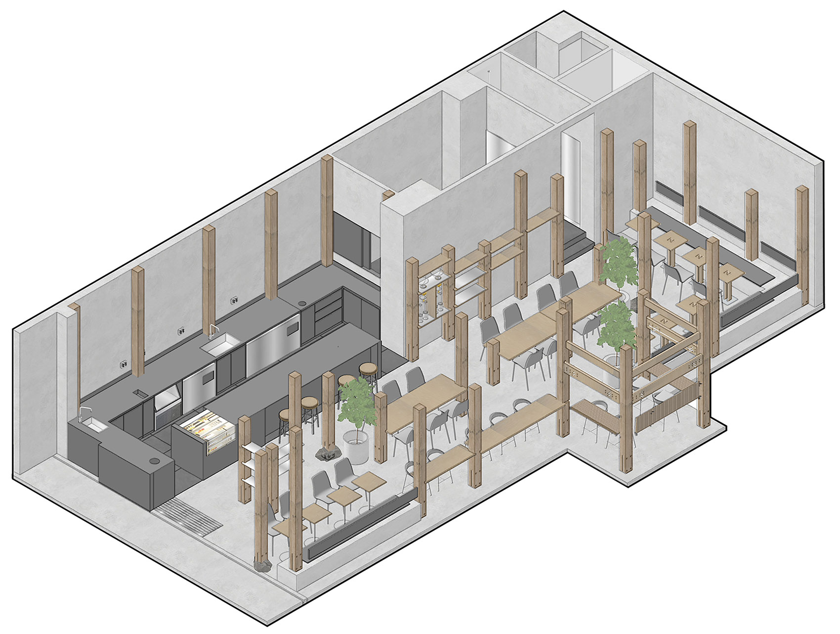 深圳·Annnd Café品牌咖啡厅设计 / 如室建筑