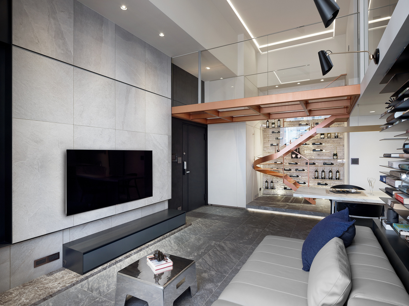 台湾“光引呈线”LOFT住宅空间设计