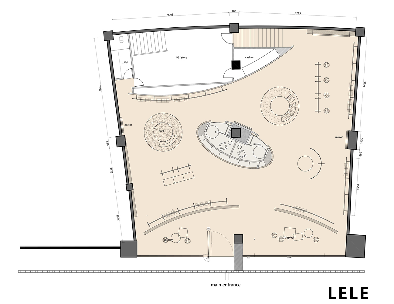 大连·LELE CONCEPT服装店设计 / RSXS睿上形素