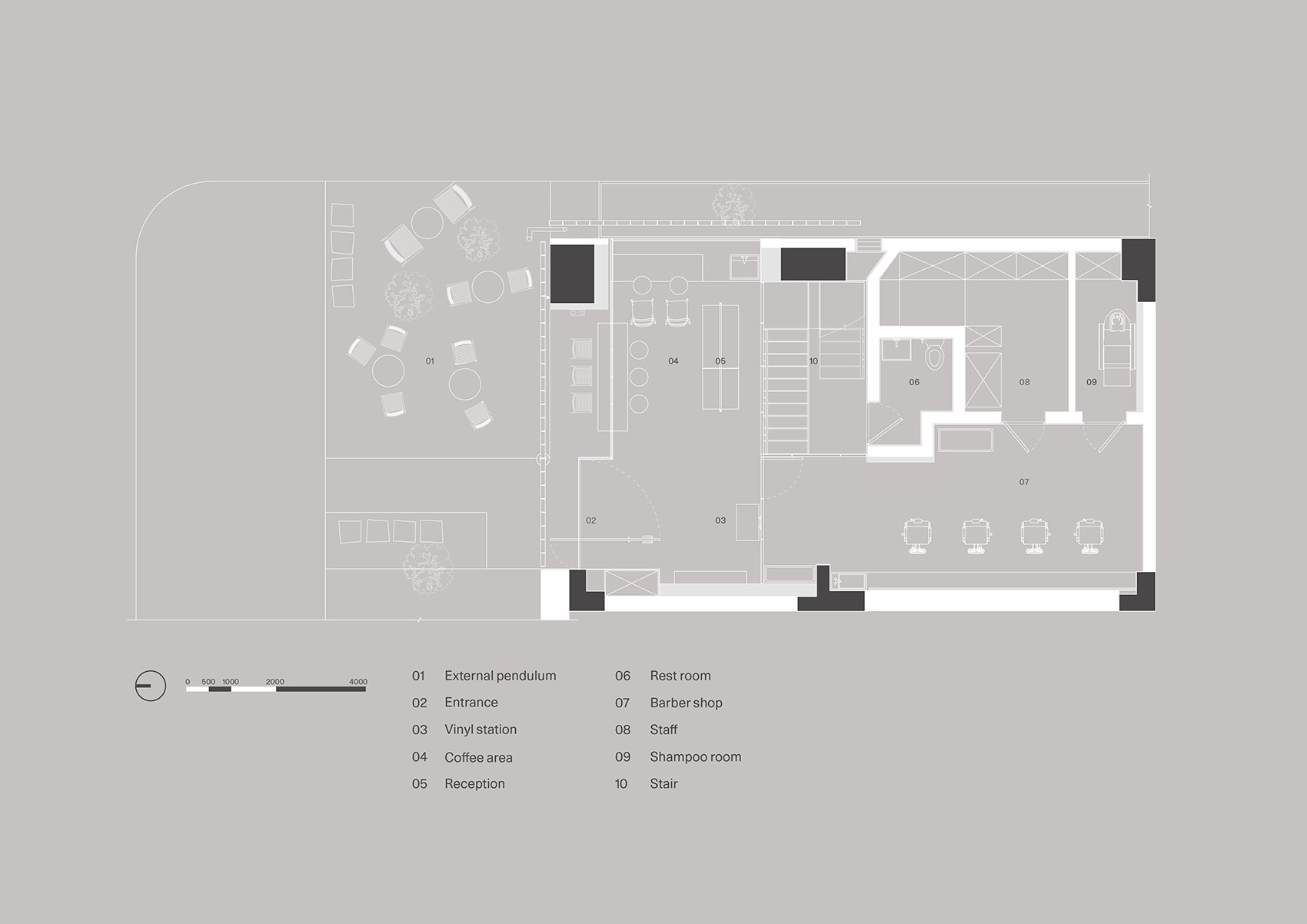 杭州·Reef Barbershop理发店设计 / SAY ARCHITECTS
