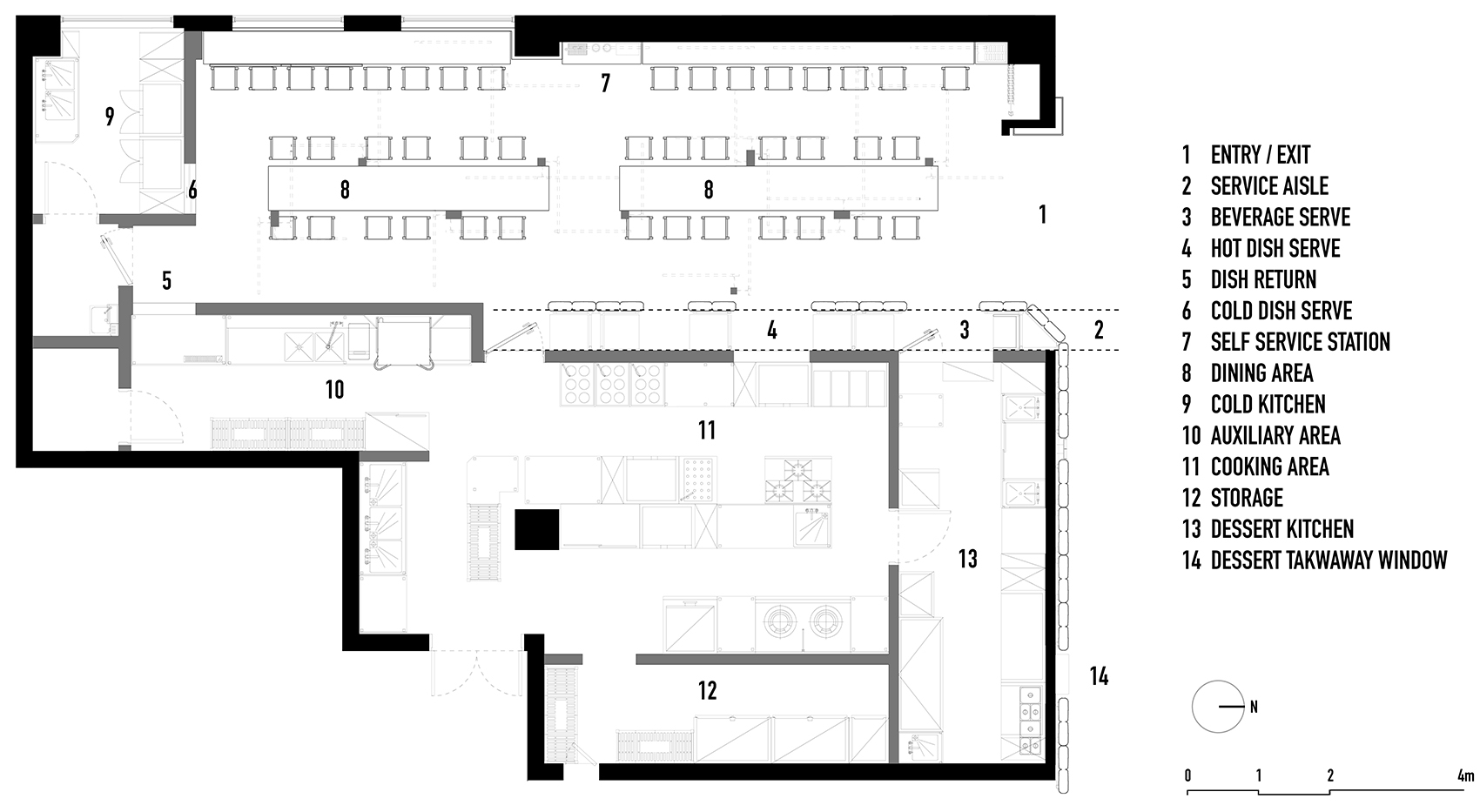 北京·“胖妹面庄”面馆设计(太古里店) / OFFICE AIO