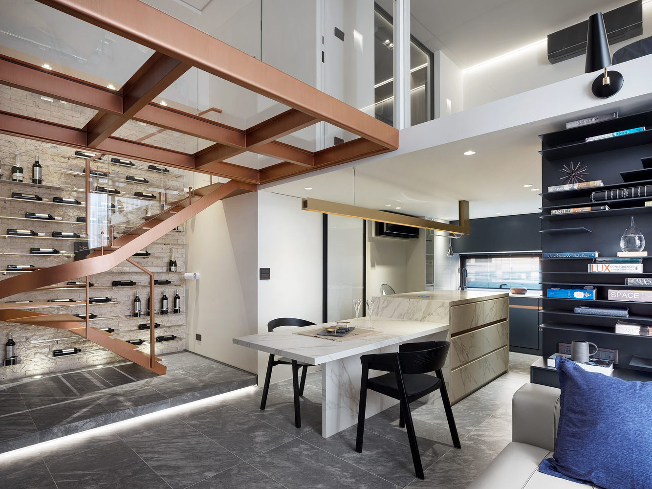 台湾“光引呈线”LOFT住宅空间设计
