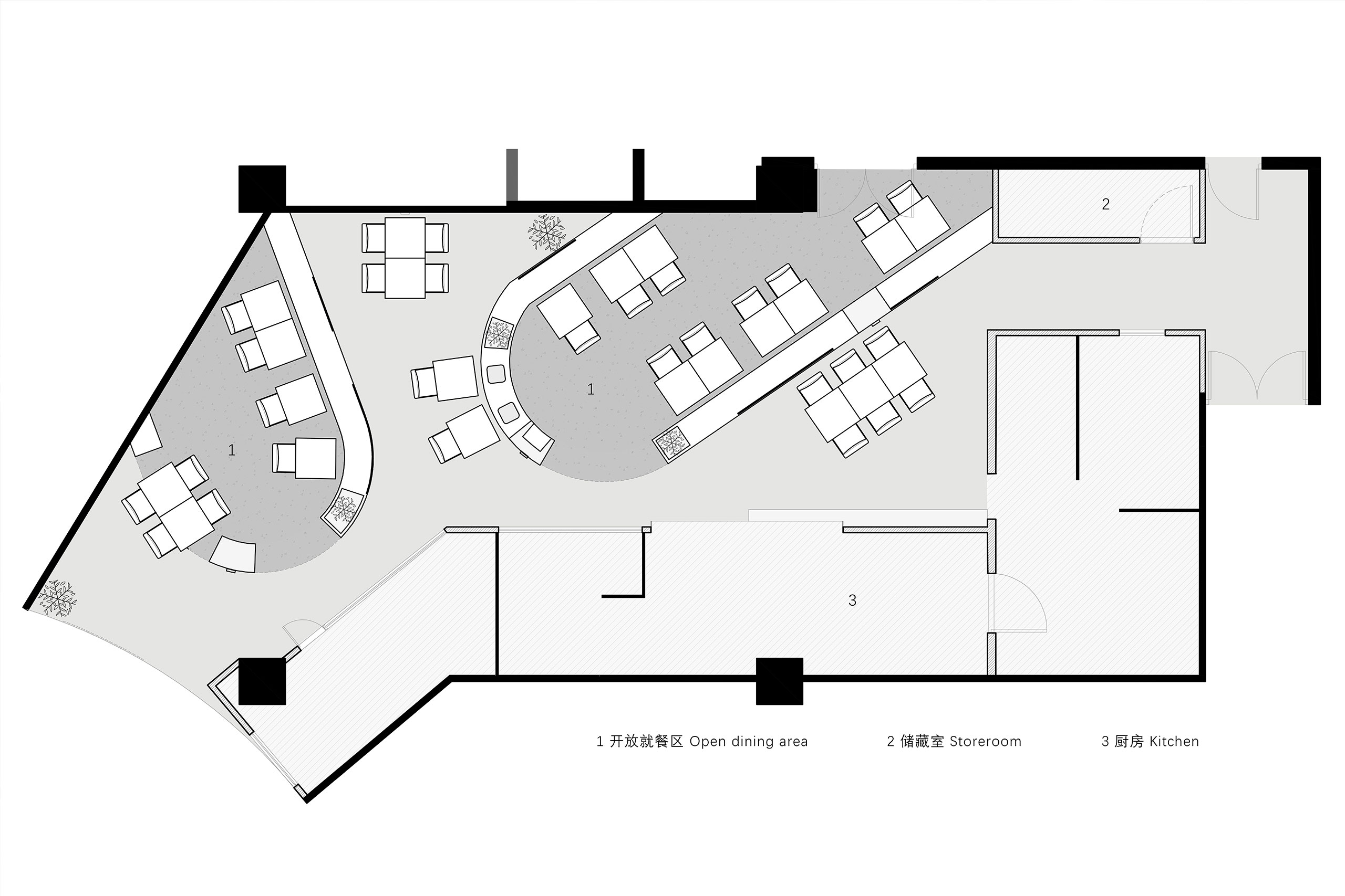 上海·“登乐越南粉”品牌餐厅(百联店) / 离宅半米0.5m  Studio