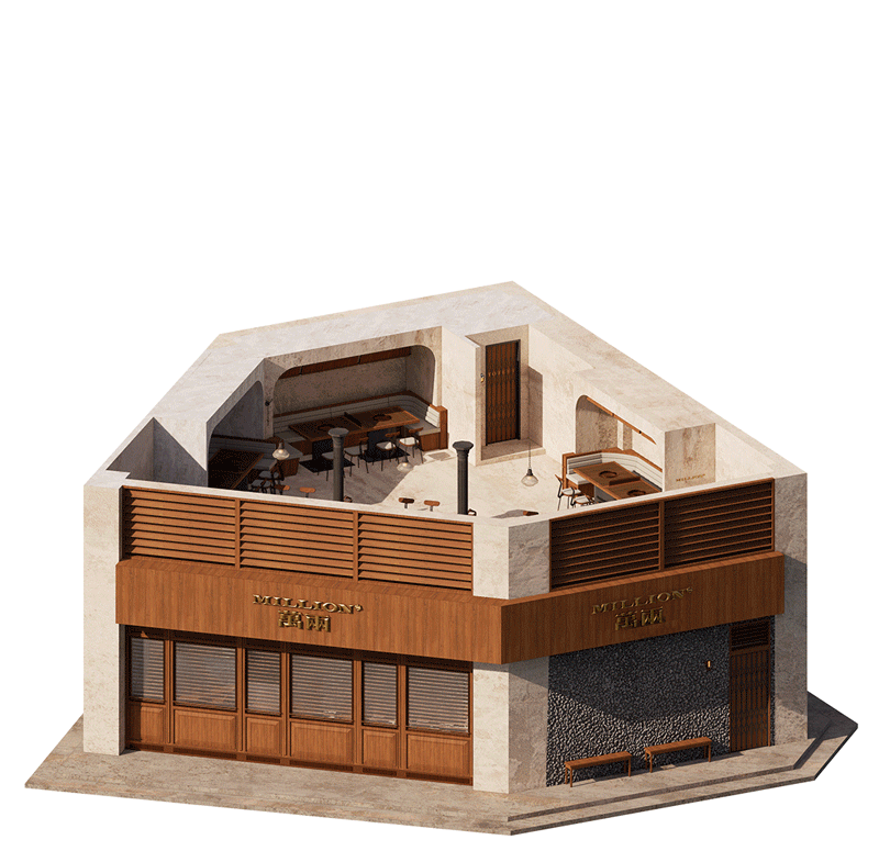 成都·“萬兩烧肉”复古餐厅设计 / LuckyDesign