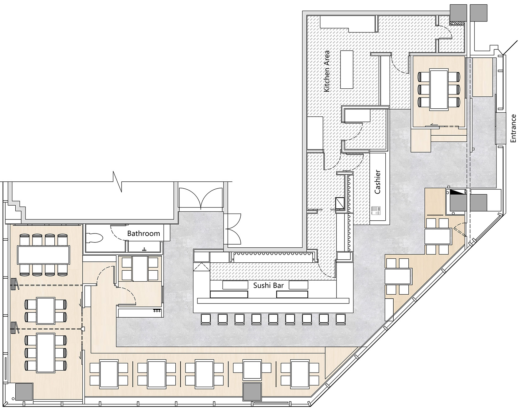 深圳·“寿司大”日料餐厅(南山店) / 梅兰工作室
