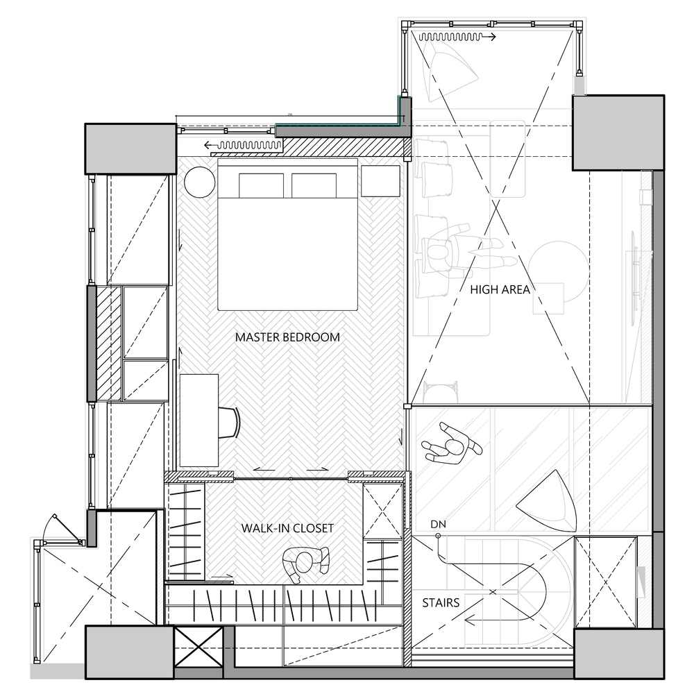 台湾“光引呈线”LOFT住宅空间设计