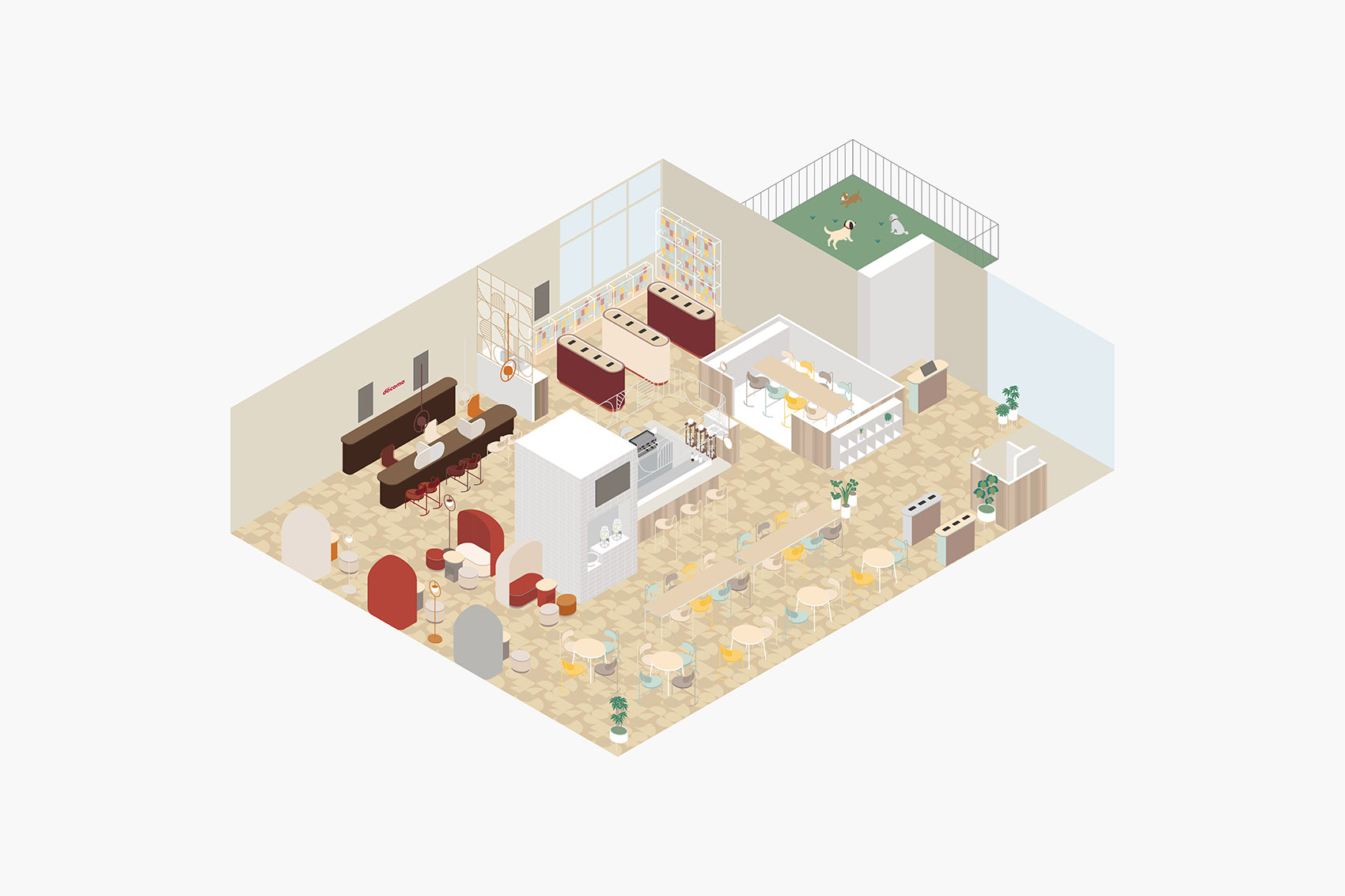 日本·docomo新零售体验店设计 / nendo