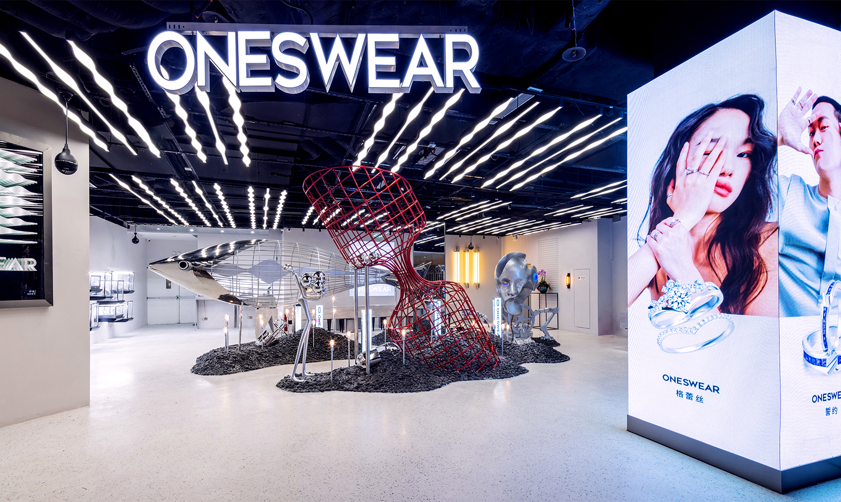 杭州·“梵誓ONESWEAR”品牌珠宝店设计 / 平介