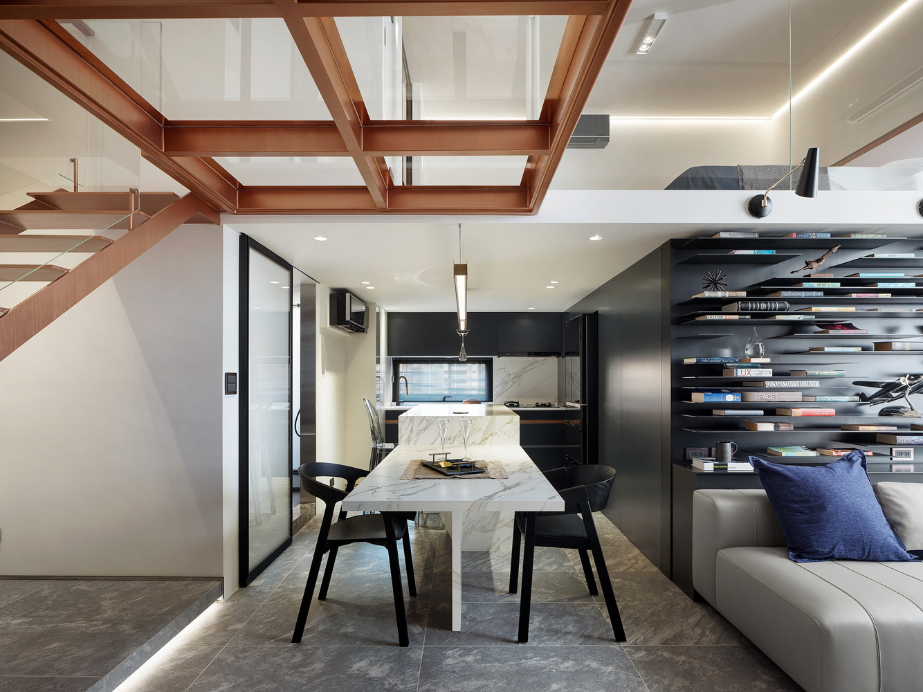 台湾“光引呈线”LOFT住宅空间设计