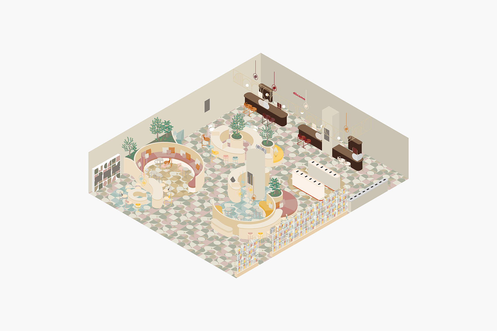 日本·docomo新零售体验店设计 / nendo