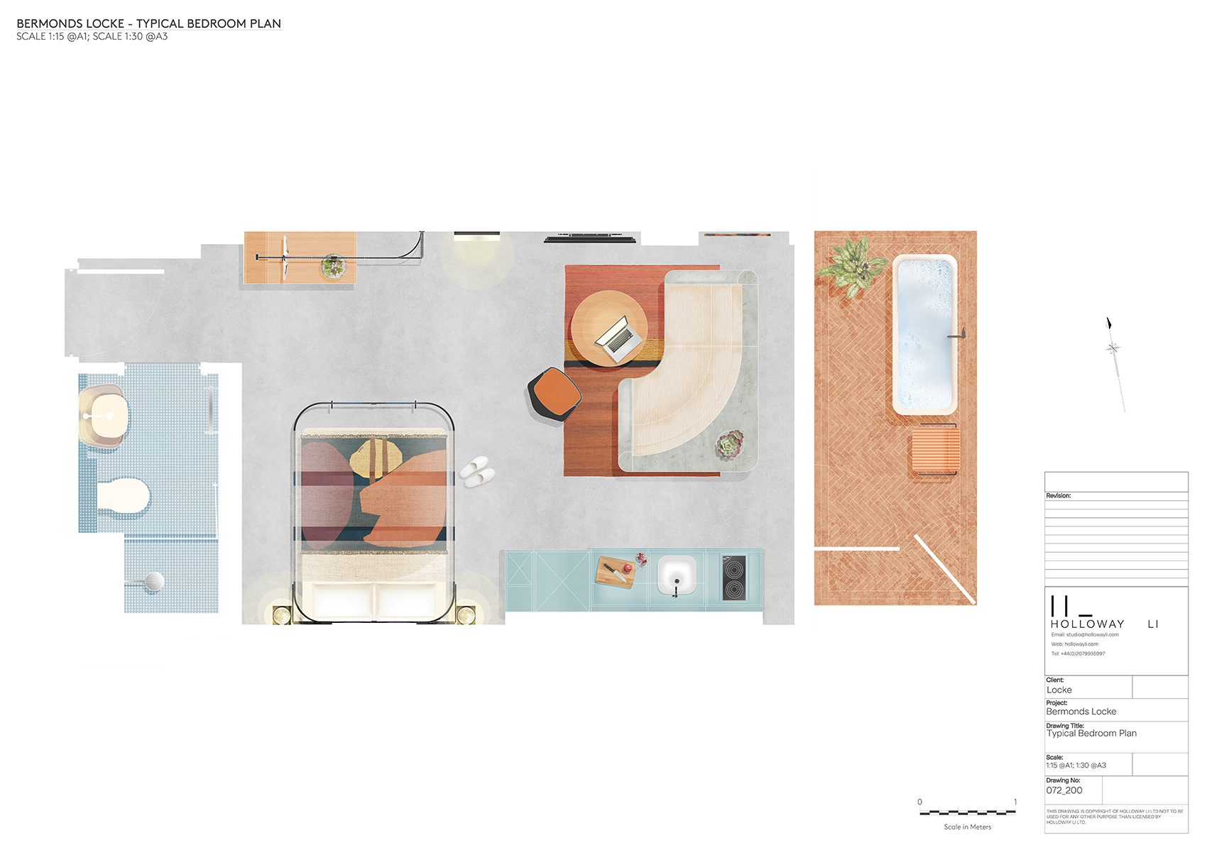 伦敦·Bermonds Locke公寓酒店设计 / Holloway Li