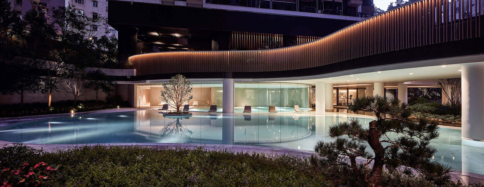 香港·Fleur Pavilia高档公寓会所及门厅设计