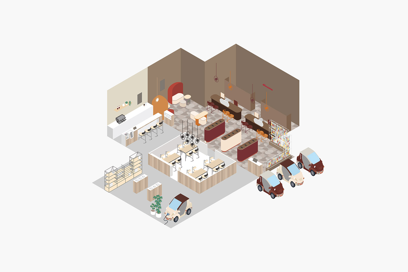 日本·docomo新零售体验店设计 / nendo
