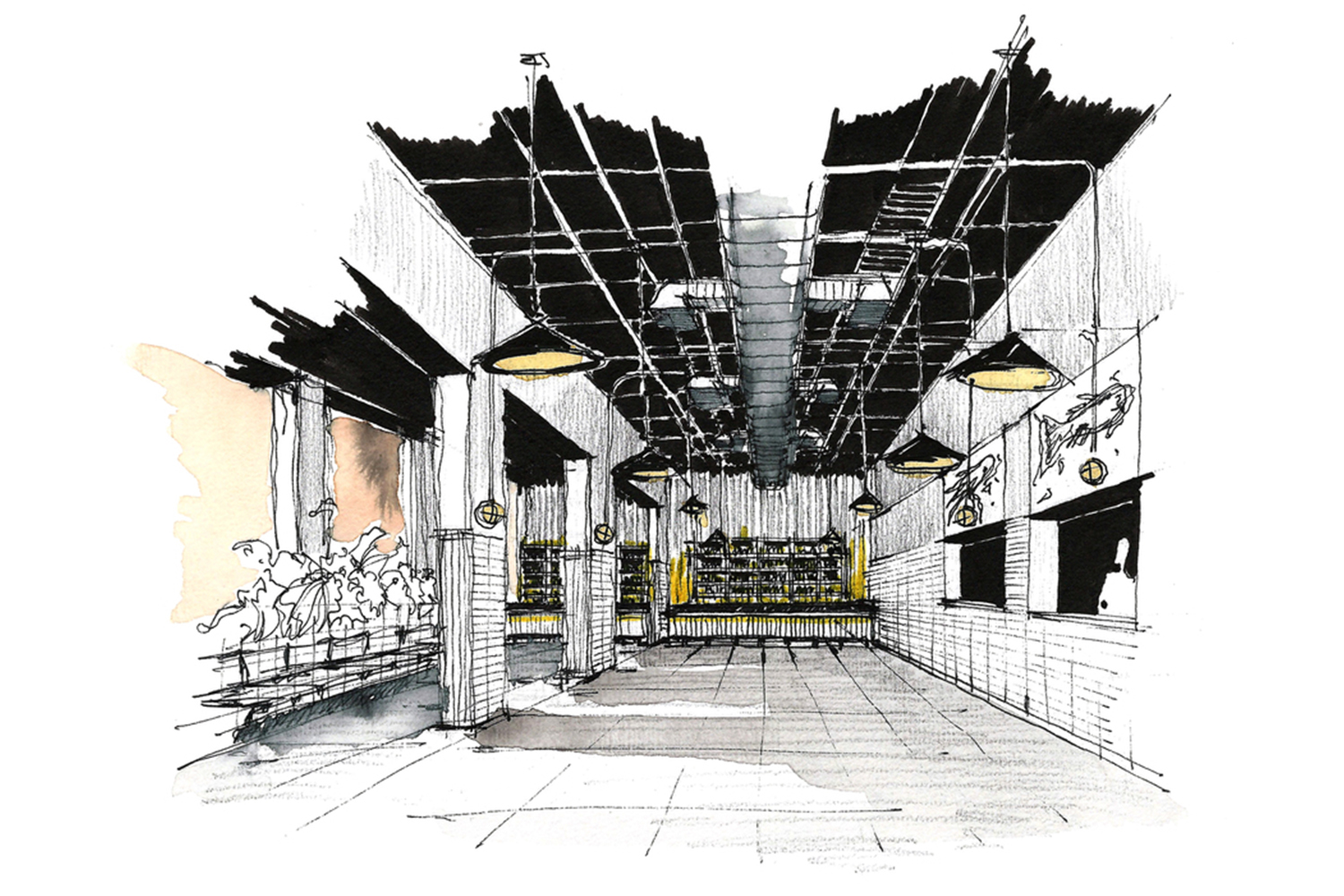 墨西哥·“班纳尔”工业风餐厅设计